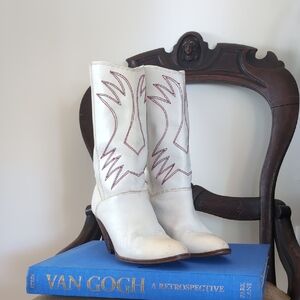 Vintage White Boots